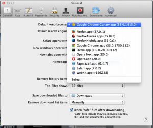 set default browser for kiwi gmail for mac